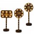 Night Light Crescent Moon Lamp 6000LM Ramadan Desk Light With E14 Lamp Head Wood Shell Built in LED Beads Nightstand Lamp For Living Room Bedroom Castle model