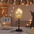 Night Light Crescent Moon Lamp 6000LM Ramadan Desk Light With E14 Lamp Head Wood Shell Built in LED Beads Nightstand Lamp For Living Room Bedroom Castle model