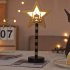 Night Light Crescent Moon Lamp 6000LM Ramadan Desk Light With E14 Lamp Head Wood Shell Built in LED Beads Nightstand Lamp For Living Room Bedroom Castle model