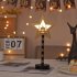 Night Light Crescent Moon Lamp 6000LM Ramadan Desk Light With E14 Lamp Head Wood Shell Built in LED Beads Nightstand Lamp For Living Room Bedroom Castle model