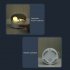 Night Light  Desk Lamp Scene Speaker With Button  Built in 1200mAh Battery  Hidden Speaker  2 in 1 Crescent Speaker Night Light Gifts For Festivals  Birthday Wh