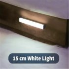 Night  Light Human Motion Sensor Led Lamp For Bedroom Bathroom Kids Room  warm Yellow white  White light 15cm