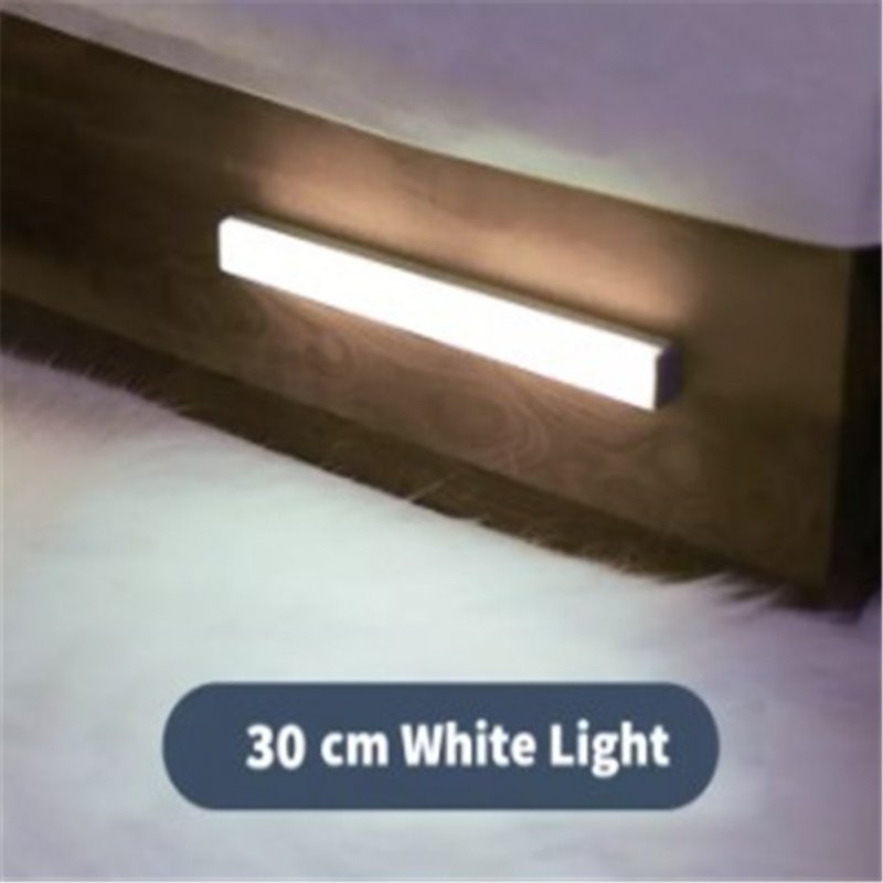 Night  Light Human Motion Sensor Led Lamp For Bedroom Bathroom Kids Room (warm Yellow/white) White light 30cm