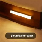 Night  Light Human Motion Sensor Led Lamp For Bedroom Bathroom Kids Room  warm Yellow white  Warm light 30cm