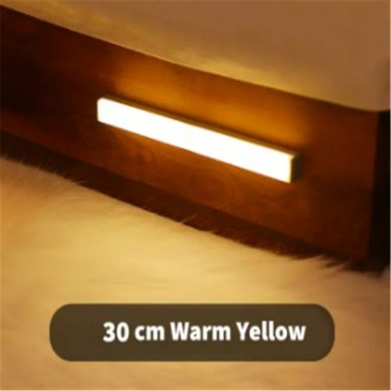 Night  Light Human Motion Sensor Led Lamp For Bedroom Bathroom Kids Room (warm Yellow/white) Warm light 30cm