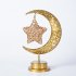 Night Light Metal Table Lamp With 5000 LM Built in LED Beads Moon Star Table Lamp IP42 Waterproof Romantic Night Light For Bedroom Office Living Room Moon star 