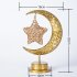 Night Light Metal Table Lamp With 5000 LM Built in LED Beads Moon Star Table Lamp IP42 Waterproof Romantic Night Light For Bedroom Office Living Room Hollow fra