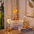 Night Light Moon Lamp 6000LM Ramadan Desk Light With E14 Lamp Head Warm Yellow Light Battery Powered Nightstand Lamp For Camp Courtyard Gathering rattan stars