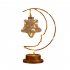 Night Light Moon Lamp 6000LM Ramadan Desk Light With E14 Lamp Head Warm Yellow Light Battery Powered Nightstand Lamp For Camp Courtyard Gathering rattan stars