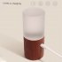 Night Light Touch Table Lamp With Frosted Lampshade 3000K Color Temperature USB Charging Cable Modern And Minimalist LED Light For Bedroom Living Room Sapele