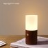Night Light Touch Table Lamp With Frosted Lampshade 3000K Color Temperature USB Charging Cable Modern And Minimalist LED Light For Bedroom Living Room Sapele