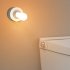 Night Light With Toggle Rocker  Built in Rechargeable Battery  Button  Lamp Shade Portable Modern USB Charging Nightstand Lamp For Bedroom  Living Room grey