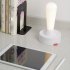 Night Light With Toggle Rocker  Built in Rechargeable Battery  Button  Lamp Shade Portable Modern USB Charging Nightstand Lamp For Bedroom  Living Room grey