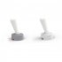 Night Light With Toggle Rocker  Built in Rechargeable Battery  Button  Lamp Shade Portable Modern USB Charging Nightstand Lamp For Bedroom  Living Room grey