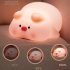 Night Lights Cartoon Pig Shape Silicone Patting Lamp Atmosphere Lamps Bedside Decoration For Kids Baby Gifts 5V   1W pink