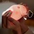 Night Lights Cartoon Pig Shape Silicone Patting Lamp Atmosphere Lamps Bedside Decoration For Kids Baby Gifts 5V   1W pink