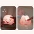 Night Lights Cartoon Pig Shape Silicone Patting Lamp Atmosphere Lamps Bedside Decoration For Kids Baby Gifts 5V   1W pink