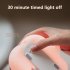 Night Lights Cartoon Pig Shape Silicone Patting Lamp Atmosphere Lamps Bedside Decoration For Kids Baby Gifts 5V   1W pink