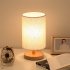 Night Lights Table Lamp USB Bedside Lamp With Cylinder Lamp Shade Dimmer Switch   USB Cable Home Decor For Bedroom Wooden Desk Lamp Bedside Night Light Jute clo