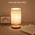 Night Lights Table Lamp USB Bedside Lamp With Cylinder Lamp Shade Dimmer Switch   USB Cable Home Decor For Bedroom Wooden Desk Lamp Bedside Night Light Jute clo