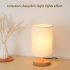 Night Lights Table Lamp USB Bedside Lamp With Cylinder Lamp Shade Dimmer Switch   USB Cable Home Decor For Bedroom Wooden Desk Lamp Bedside Night Light Jute clo