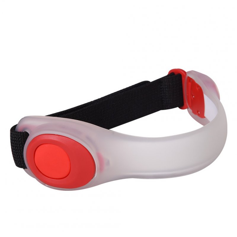 Night Running LED Safety Light Lamp Armband Reflective Bracelet For Runner Jogger Dog Collar Bicycle Rider red_Free size
