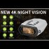 Night Vision Binoculars Goggles 3 Inches Screen Night Vision Telescope HD 4K Video 48MP Photos 600M Night Camera White