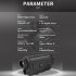 Night Vision Monocular NV007 Built In Infrared Illuminator 1920x1080 Fhd Video Resolution 7x Digital Zoom Black