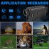 Night Vision Monocular NV007 Built In Infrared Illuminator 1920x1080 Fhd Video Resolution 7x Digital Zoom Black
