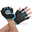 NingB Sport Cycling Fitness GYM Half Finger Weightlifting Gloves Exercise Training   Blue   M