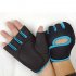 NingB Sport Cycling Fitness GYM Half Finger Weightlifting Gloves Exercise Training   Blue   M