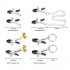 Nipple Clips Clamps Nipple Adjustable Pressure Breast Clamps Stainless Steel Non Piercing Nipple Rings For Women Men B constant clip accessories