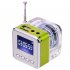 Nizhi tt 028  Mini USB MicroSD Card FM Radio LCD Display Speaker Music MP3 Player blue