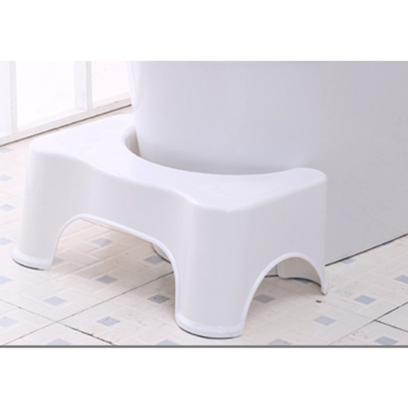 Potty Help Prevent Constipation Bathroom Toilet Aid Squatty Step Foot Stool for Elderly Children Pregnant Women White_40x26.5x17cm;white