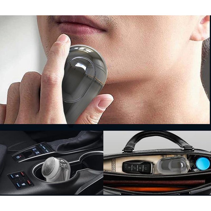 Electric Shaver Waterproof Pocket Size Portable Min Shaver Usb Rechargeable Digital Display For Home Travel 