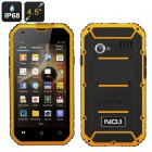 No 1 M2 Rugged Smartphone has a 4 5 inch screen  Quad Core CPU  1GB RAM  Dual SIM  Android 4 4 and micro SD card slot