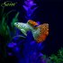 Noctilucent Simulate Silicone Fish Shape Aquarium Decoration Accessories F01 pink angelfish