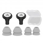 Noise Canceling Earplugs Replacement Quiet Soundproof Hearing Protection Silicone Sleep Ear Plug With Ear Cap ES200 black