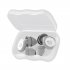 Noise Canceling Earplugs Replacement Quiet Soundproof Hearing Protection Silicone Sleep Ear Plug With Ear Cap ES200 pink