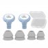 Noise Canceling Earplugs Replacement Quiet Soundproof Hearing Protection Silicone Sleep Ear Plug With Ear Cap ES200 pink