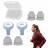 Noise Canceling Earplugs Replacement Quiet Soundproof Hearing Protection Silicone Sleep Ear Plug With Ear Cap ES200 pink