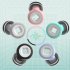 Noise Canceling Earplugs Replacement Quiet Soundproof Hearing Protection Silicone Sleep Ear Plug With Ear Cap ES200 pink