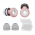 Noise Canceling Earplugs Replacement Quiet Soundproof Hearing Protection Silicone Sleep Ear Plug With Ear Cap ES200 pink