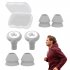 Noise Canceling Earplugs Replacement Quiet Soundproof Hearing Protection Silicone Sleep Ear Plug With Ear Cap ES200 pink