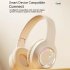 Noise Canceling Headset HIFI Sound Headphones Wireless Folding Scalable Gaming Headphones For Office Trucker yellow