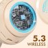 Noise Canceling Headset HIFI Sound Headphones Wireless Folding Scalable Gaming Headphones For Office Trucker pink