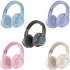 Noise Canceling Headset HIFI Sound Headphones Wireless Folding Scalable Gaming Headphones For Office Trucker Purple