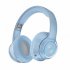 Noise Canceling Headset HIFI Sound Headphones Wireless Folding Scalable Gaming Headphones For Office Trucker Purple