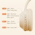 Noise Canceling Headset Stereo Sound Headphones Wireless Folding Gaming Headphones With Built in Microphone SD Card Slot For Office Trucker yellow