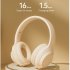 Noise Canceling Headset Stereo Sound Headphones Wireless Folding Gaming Headphones With Built in Microphone SD Card Slot For Office Trucker yellow